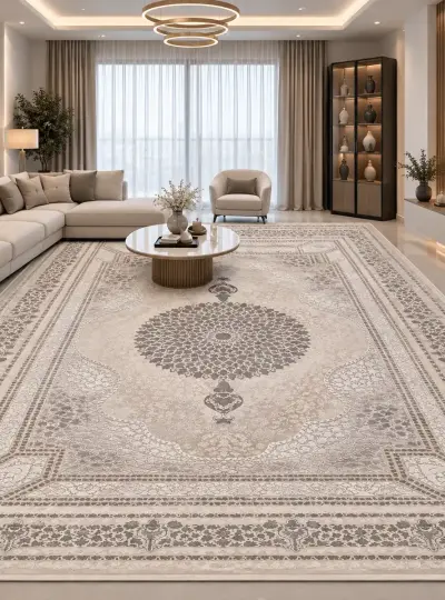 فرش ماشینی نقش افشان تراکم 3600 و 1200شانه کد 407