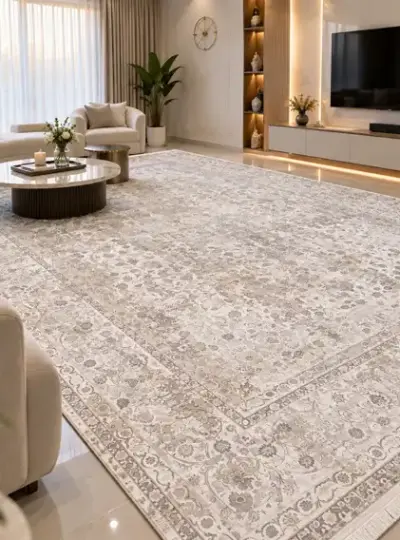 فرش ماشینی نقش افشان تراکم 3600 و 1200شانه کد 411