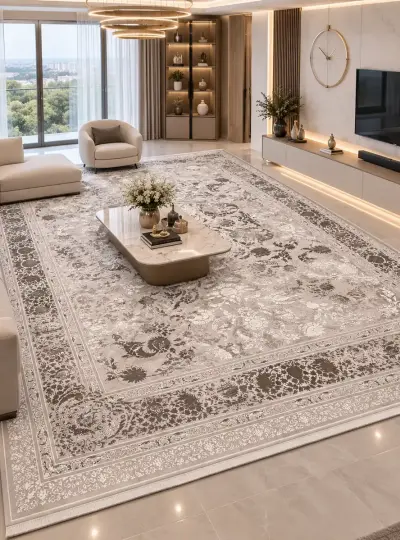 فرش ماشینی نقش افشان 1200شانه تراکم 3600 - 12متری کد 413