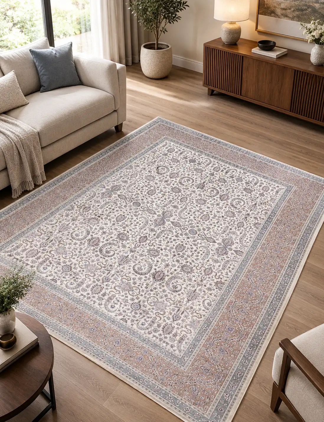 فرش ماشینی نقش افشان 1200شانه تراکم 3600 - 12متری کد 420